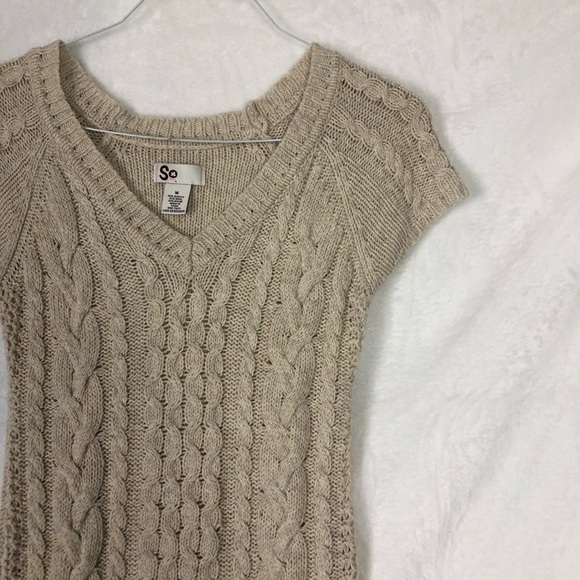 so medium beige cream knit sweater dress - Picture 10 of 14